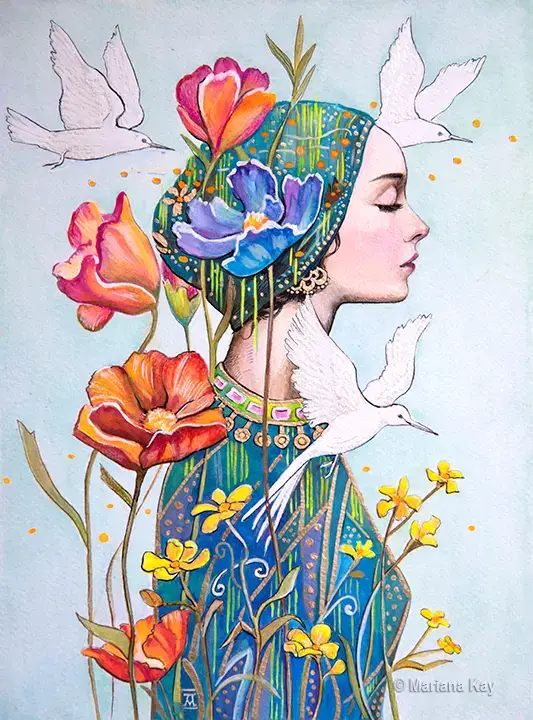Figurative 18 White birds